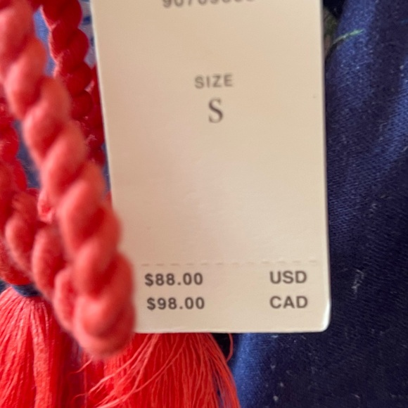 Super chic Anthropologie NWT Set Linen blend generously sized SM top & pants - Picture 7 of 16